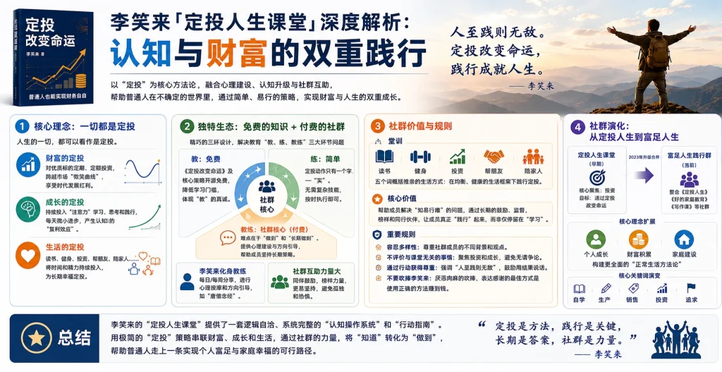 李笑来「定投人生课堂」深度解析：认知与财富的双重践行
